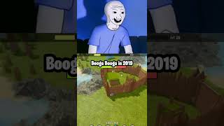 Roblox BOOGA BOOGA Back Then VS Now 😭😭 shorts roblox memes [upl. by Xanthus]