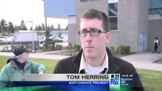 Q13 Fox  ACP Exposes Abortion Outside Wilson High School in Tacoma WA [upl. by Eniawed]