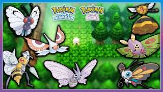 Pokémon BDSP  How To Get ButterfreeBeedrillVenomothBeautiflyDustoxMasquerain amp Vespiquen [upl. by Byrne900]