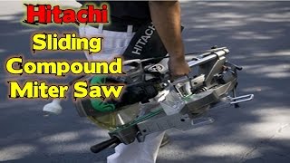 Hitachi Sliding Compound Miter Saw Review 2017 [upl. by Shay438]