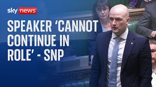 Speaker cannot continue in his role Westminster leader of the SNP says [upl. by Abram]