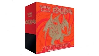 Opening a Charizard XY Evolutions Elite Trainer Box [upl. by Nolak]