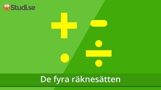 De fyra räknesätten Matematik  wwwbinogise [upl. by Raybin507]