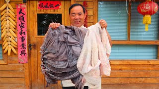 ENTIRE YAK TRIPE and Ox Tripe For Homemade Hotpot Satisfying Tripe Feast  Uncle Rural Gourmet [upl. by Novat]