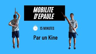 Mobilité dépaule  par un Kine   idéal échauffement gain de souplesse sur tout les mouvements [upl. by Notnert]