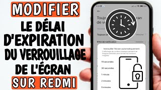 Comment verrouiller le temps de l’écran sur redmi  Modifier le temps de verrouillage [upl. by Conias459]