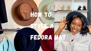 MY NEW FEDORA HAT COLLECTION  TRY ON HAUL  OUTFIT STYLING [upl. by Haorbed529]