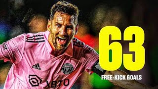 Lionel Messi  All 63 Free Kick Goals  With Commentaries [upl. by Trevah197]