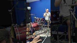 Drum and bass cover Tool  schism basslive metal metalbass bassdrummer live drummer [upl. by Obed]