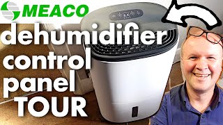 Brilliant MEACO DEHUMIDIFIER full control panel tour and instructions ARETE ONE [upl. by Kemme]