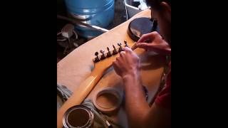 Fixing a Chipped Headstock with Wood Filler [upl. by Fanchette]