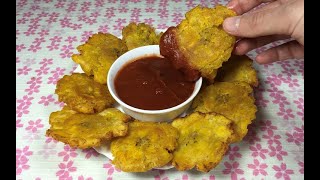 Cómo hacer TOSTONES con PLÁTANO VERDE  PATACONES 🇻🇪 súper FÁCILES ECONÓMICOS y DELICIOSOS [upl. by Clarabelle277]