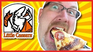 Little Caesars Soft Pretzel Crust Pizza Review [upl. by Akissej959]