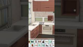 Modern Open Shelving in Kitchens Sims 4 Quick Tips Build Tutorial amp Hacks Shorts Shorts28 [upl. by Jo-Ann639]