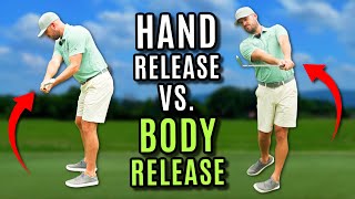 How To Release The Golf Club  Hand Release vs Body Release [upl. by Llenral]