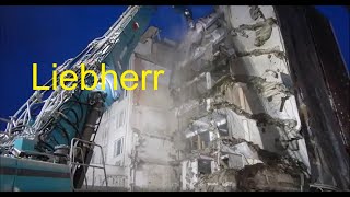 Excavator Liebherr R950  longfront  demolition site [upl. by Caines702]