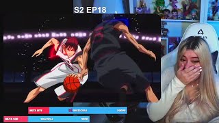 Mariana Alpha  AOMINE ZONA VS KAGAMI ZONA  Kuroko no Basket 2° Temp EP 18 REACT [upl. by Yesllek]