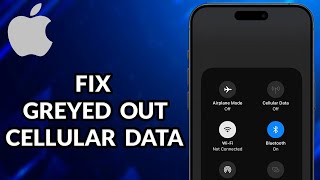 How To Fix Greyed Out Cellular Data On iPhone [upl. by Neicul]