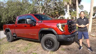 Is the 2024 GMC Sierra HD AT4X AEV Edition a BETTER truck than a Ford F250 Tremor [upl. by Alekal]