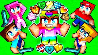 HUNTERS vs CUSTOM HEARTS SPEEDRUNNER in Minecraft [upl. by Yrailih]