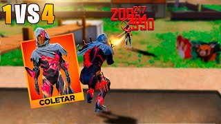 USEI A NOVA ROUPA MAIS INSANA DO JOGO E IMPRESSIONEI TODOS NO SOLO VS SQUAD FREE FIRE MOBILE [upl. by Cutler114]