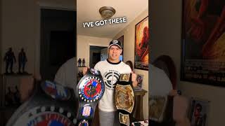 60 second belt collection challenge WWE WWEShop [upl. by Mayhew]