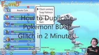 Patched How to BDSP Duplicate Glitch in 2 Minutes [upl. by Radack]