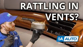 Rattling noise coming from heatAC vents in your car or truck Find blower motor problems easily [upl. by Ydnih236]