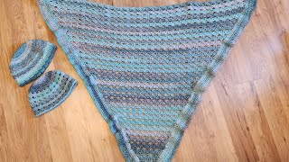 5 Weight Yarn ShawlEasy Crochet Shawl Using 5 Weight YarnPremier Puzzle Yarn ShawlBeautiful Shawl [upl. by Suirtemid897]