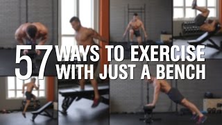 57 Ways To Exercise With Just A Bench [upl. by Elleinad]