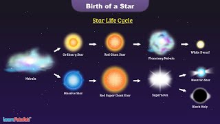 How is a Star Born  Life Cycle of Star  LearnFatafat Science [upl. by Novad]