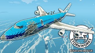 We Found the Most Amazing Plane amp We Crashed It  Stormworks Multiplayer Survival [upl. by Limaa292]