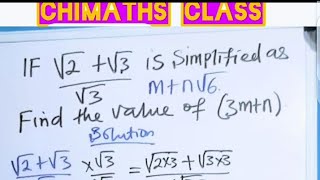 TWO IN ONE🙄 SURDS  NUMBER SYSTEMRATIONALIZATION and CONVERSIONS👌 chimaths fyp maths [upl. by Merle725]