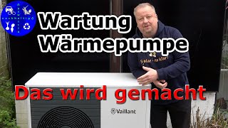 Wartung unserer Vaillant Wärmepumpe  Das wurde gemacht [upl. by Wini315]