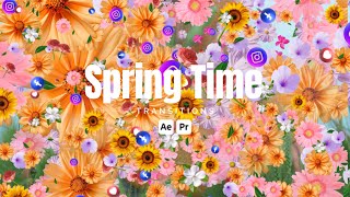 SpringTime Transitions After Effects Tutorial [upl. by Elmina]