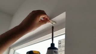 How to Install a cordless roller shade in 1 minute Mounts inside of window frame [upl. by Millwater]