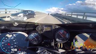 Aprilia rs 250 chesterfield top speed 0200 kmh GOPRO sound arrow onboard [upl. by Saltsman]