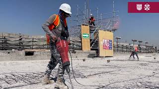 Trabajamos en la renivelación de vías de la terminal Pantitlán de la Línea 9 del Metro [upl. by Odraboel]