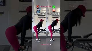 Fix your RDL form ✅ rdl gluteexercise glutesworkout fitnesstips workoutips gymhacks fitness [upl. by Aiderfla]