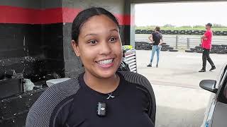 Interview with 19 Year old woman racing driver Kiesha Potgieter racing an Audi A3 [upl. by Lleryt]