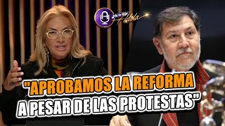 NOROÑA APRUEBA REFORMA JUDICIAL pese a la VIOLENCIA y protestas en el Senado  MLDA [upl. by Nonie]