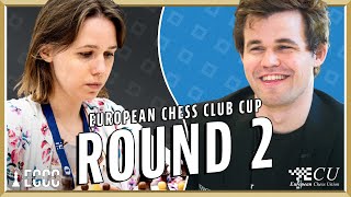 European Chess Club Cup 2023  Round 2 [upl. by Sedaiuqlem279]