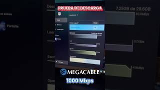 Megacable 1000 Megas  Prueba de descarga [upl. by Risser717]