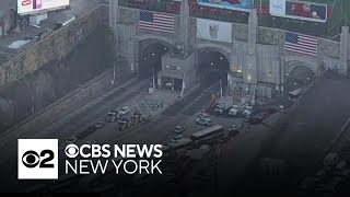 Lincoln Tunnel crash leads to major delays for morning rush [upl. by Kralc]