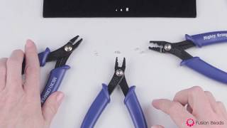 Beading Guide How to Choose the Right Size Crimping Pliers  Fusion Beads [upl. by Adnilreb]