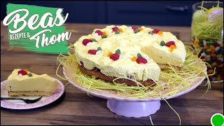 Ostertorte Rezept 🐰 Eierlikör Schlampampel backen 🥚 [upl. by Orran]