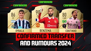 NEW CONFIRMED TRANSFERS AND RUMOURS ft Dybala Benzema Coutinho [upl. by Eelyk464]