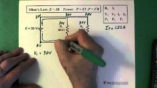 8 Basic DC Parallel Circuit amp Ohms Law [upl. by Bonita]