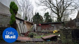 Tornado rips through homes in Manchester as Storm Gerrit hits the UK [upl. by Nadia745]