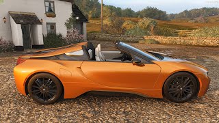 Forza Horizon 4  2018 BMW i8 Roadster  Car Show Speed Jump Crash Test  1440p 60fps [upl. by Lednam]